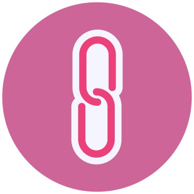 Bağlantı simgesinin vektör illüstrasyonu