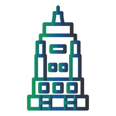 Modern yapı simgesinin vektör illüstrasyonu