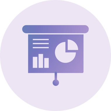 Sunum Simgesi Vektör illüstrasyonu