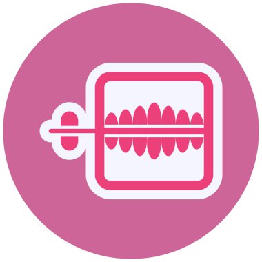 Oyuncak Diş Vektörü Kabartma Simgesi Tasarımı