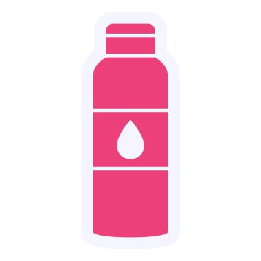 bottle. web color icon simple illustration