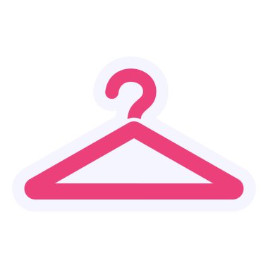 Askı Vektörü Şekil Simgesi Tasarımı 