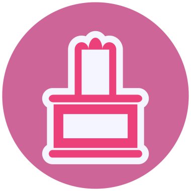 vector illustration of Judge table icon  
