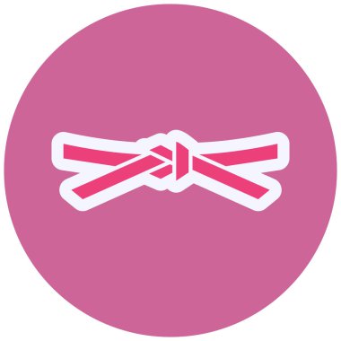 Karate Belt  icon vector illustration