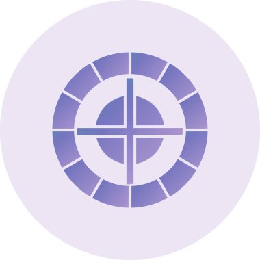 Renkli Tekerlek Vektör Kabartma Simgesi Tasarımı 