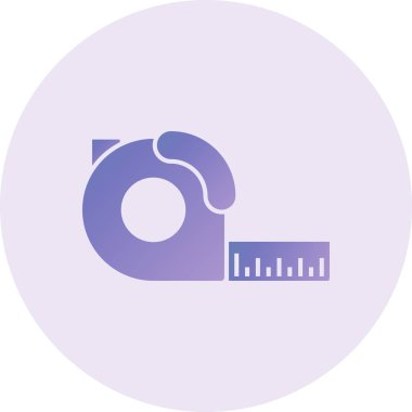 Mezura simge vektör çizim