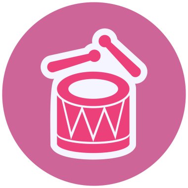 davul modern simge vektör illüstrasyonu