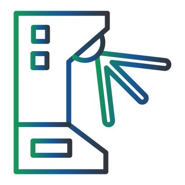 Bir dağıtım simgesinin vektör illüstrasyonu