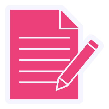 Belge. Web simgesi basit illüstrasyon