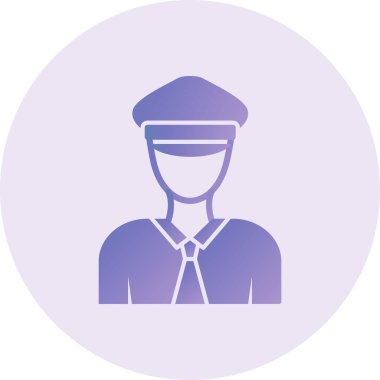 Güvenlik simgesinin vektör illüstrasyonu