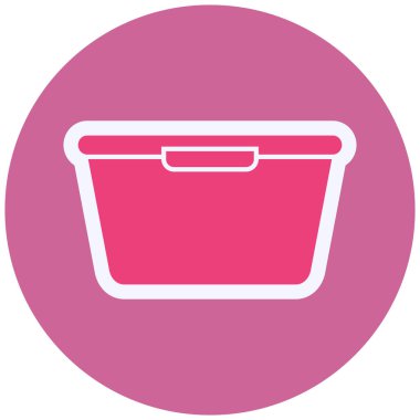 Plastik Kutu Vektörü Kabartma Simgesi Tasarımı 