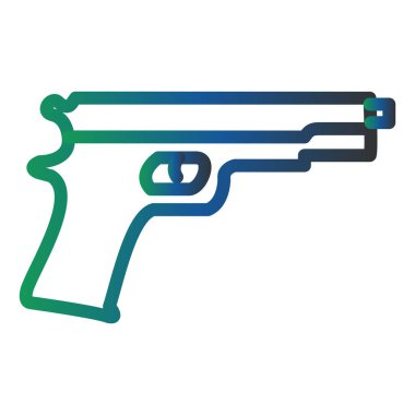 Bir silah simgesinin vektör illüstrasyonu