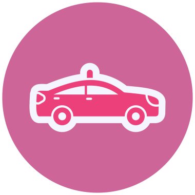 Police Car vector icon modern simple illustration