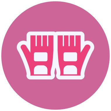 Eldiven. Web simgesi basit illüstrasyon