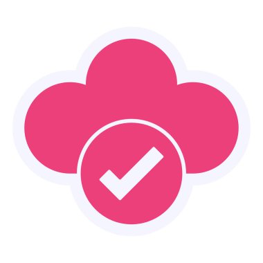 cloud storage technology. web icon simple design