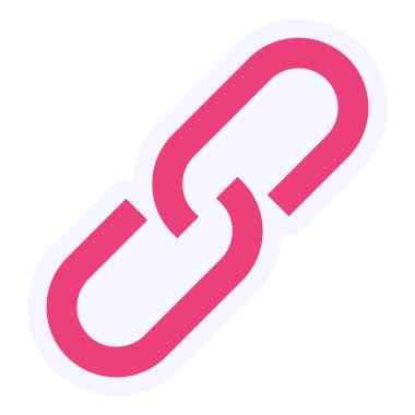 Bağlantı simgesinin vektör illüstrasyonu