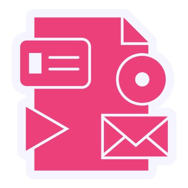 İleti vektör simgesi olan zarf