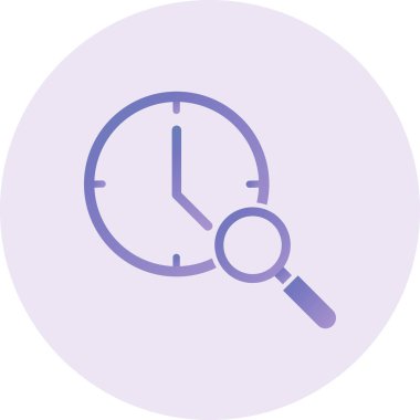 Color clock icon vector illustration