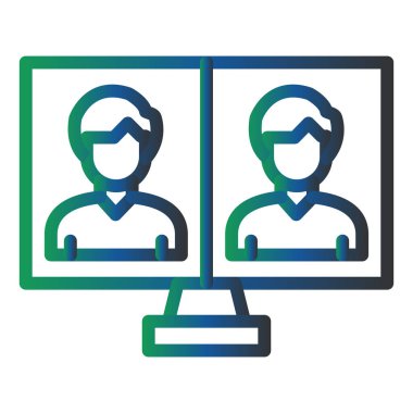 kullanıcı. Web simgesi basit illüstrasyon