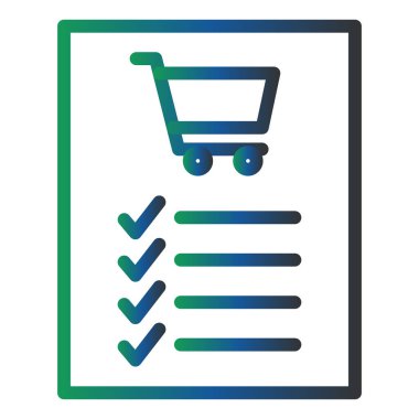 Alışveriş simgesinin vektör illüstrasyonu