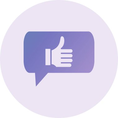 Geri besleme web simgesi basit illüstrasyon