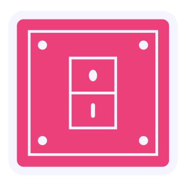 Elektrik Anahtarı simgesinin vektör illüstrasyonu