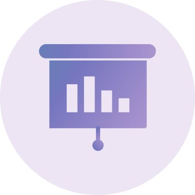 Grafik simgesinin vektör illüstrasyonu