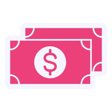 Para için. Web simgesi basit illüstrasyon