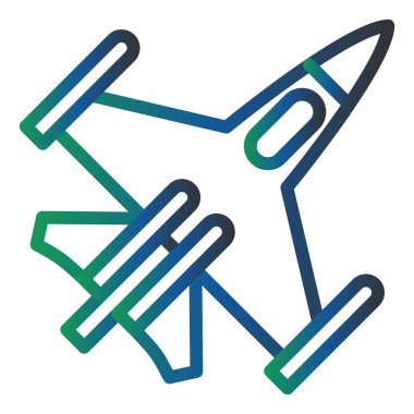 Uçak. Web simgesi basit illüstrasyon