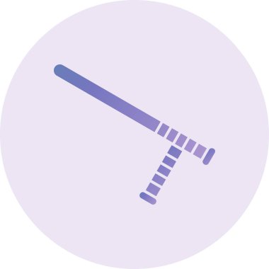 police baton icon. simple web illustration