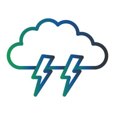 bulut simgesi, vektör illüstrasyonu