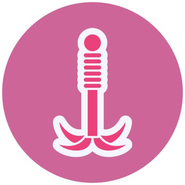 Grappling hook isolated vector icon  