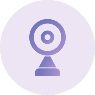 Webcam simgesinin vektör illüstrasyonu