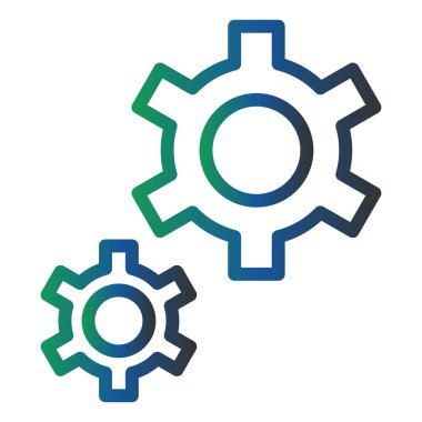 ayarlar vektör simgesi modern illüstrasyon 