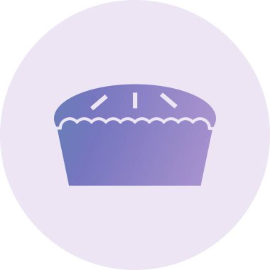 Turta modern ikon vektör illüstrasyonu