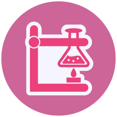 Laboratuvar. Web simgesi basit tasarım