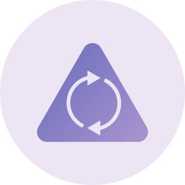 Dolambaçlı modern simge vektör illüstrasyonu