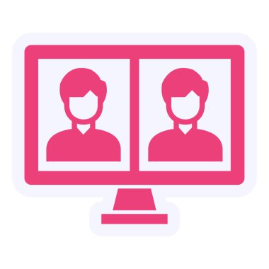 kullanıcı. Web simgesi basit illüstrasyon