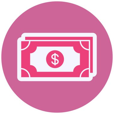 money banknote flat illustration icon