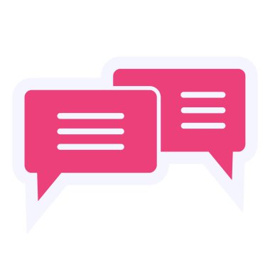 chat web icon simple illustration 