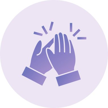 hands. web icon simple illustration. Applause 