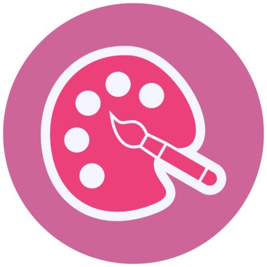 Boya fırçası. Basit resimleme