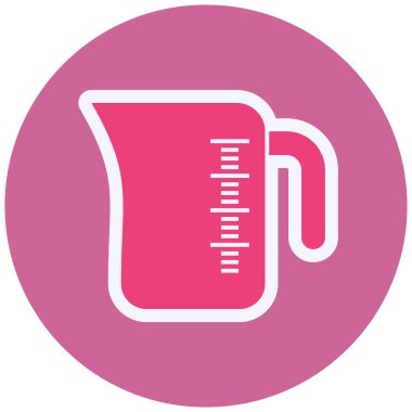 Ölçüm Kupası simgesi. vektör çizim