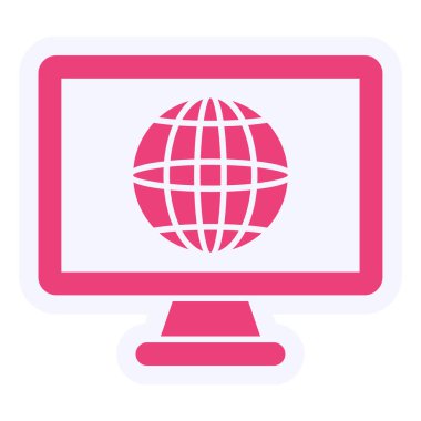 Worldwide web icon. vector illustration