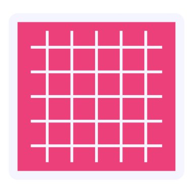 Izgara simgesinin vektör illüstrasyonu