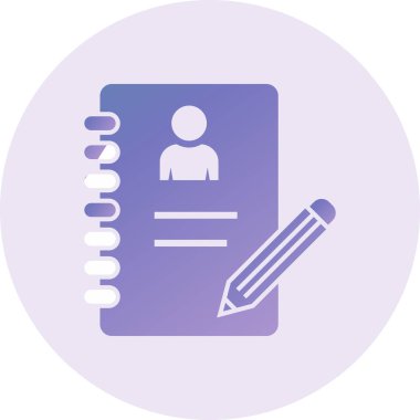 illustration of Agenda web icon illustration 