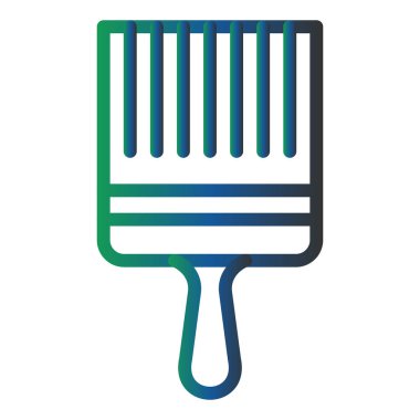 Boya Fırçası Vektör Kabartma Simgesi Tasarımı 