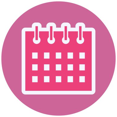 Takvim simgesi vektör illüstrasyonu 