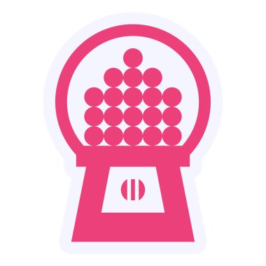 Gum Ball Machine modern icon vector illustration