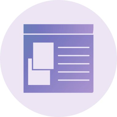 Dosya biçim simgesinin vektör illüstrasyonu